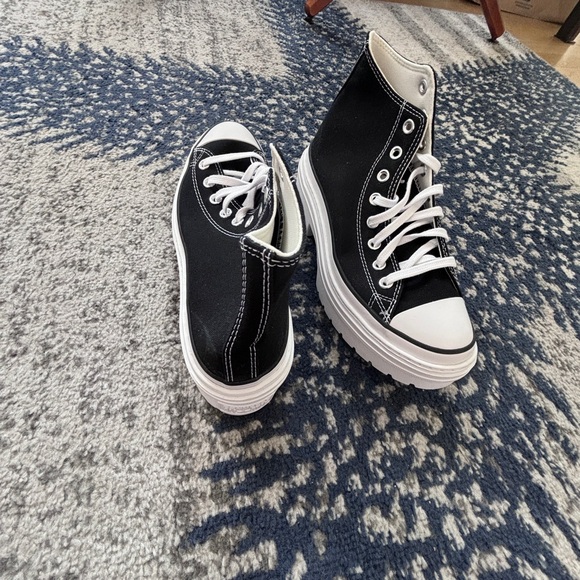 Converse Women's Black High-Top Sneakers - Picture 8 of 12